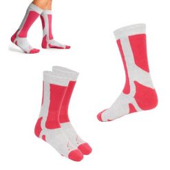 Skarpety damskie KADVA Royco W. Czerwone skarpetki KADVA, bez wzorów, z elastanu. Za 34.99 zł.