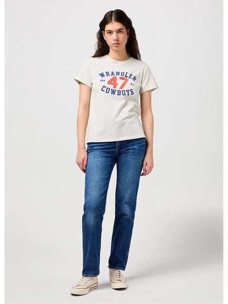 Wrangler Dżinsy - Regular fit - w kolorze niebieskim rozmiar: W28/L32. Niebieskie jeansy Wrangler, l, z aplikacjami, ze skóry, klasyczne. Za 157.35 zł.