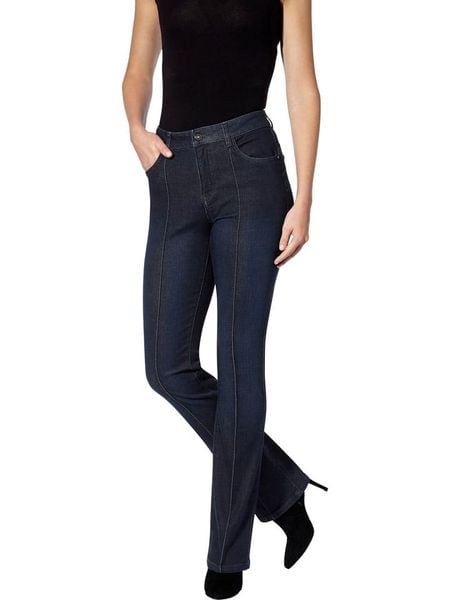 Heine Dżinsy - Slim fit - w kolorze granatowym rozmiar: 40. Niebieskie jeansy Heine, bez wzorów. Za 91.99 zł.
