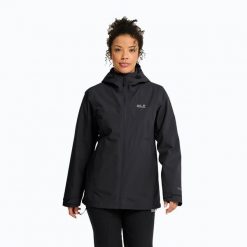 Kurtka 3w1 damska Jack Wolfskin Moonrise 2 3IN1. Czarne kurtki Jack Wolfskin, m, bez wzorów, z materiału, bez kaptura. Za 1,059.00 zł.