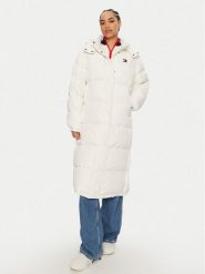 Tommy Jeans Kurtka puchowa Alaska DW0DW18860 Biały Regular Fit. Białe kurtki Tommy Jeans, m, bez wzorów, z jeansu, bez kaptura. Za 799.99 zł.