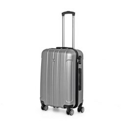 Walizka na kółkach David Jones BA-1050-4S srebrna - średnia 65l. Szare walizki David Jones, średnie. Za 248.00 zł.