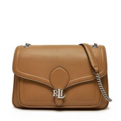 Torebka LAUREN RALPH LAUREN. Brązowe kopertówki Lauren Ralph Lauren, bez wzorów, wizytowe, bez dodatków. Za 819.99 zł.