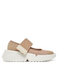 United Nude Półbuty Mega MJ 10724861117 Beżowy. Brązowe półbuty wsuwane United Nude, bez wzorów, z materiału, bez obcasa, na koturnie. Za 639.99 zł.