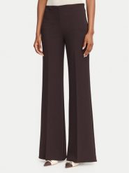 Rinascimento Spodnie palazzo CFC0130163003 Brązowy ciemny Wide Leg. Brązowe spodnie materiałowe Rinascimento, bez wzorów, z materiału. Za 449.99 zł.