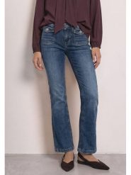 Street One Dżinsy - Bootcut fit - w kolorze niebieskim rozmiar: W31/L30. Niebieskie jeansy Street One, l, z aplikacjami, ze skóry, street. Za 229.95 zł.