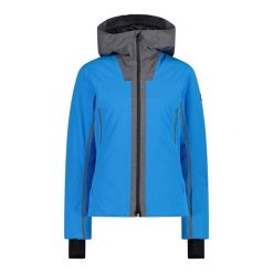 Kurtka damska turystyczna damska CMP 31W0036. Niebieskie kurtki narciarskie CMP, na zimę, xs, bez wzorów, bez kaptura, narciarskie. W wyprzedaży za 1,022.50 zł.