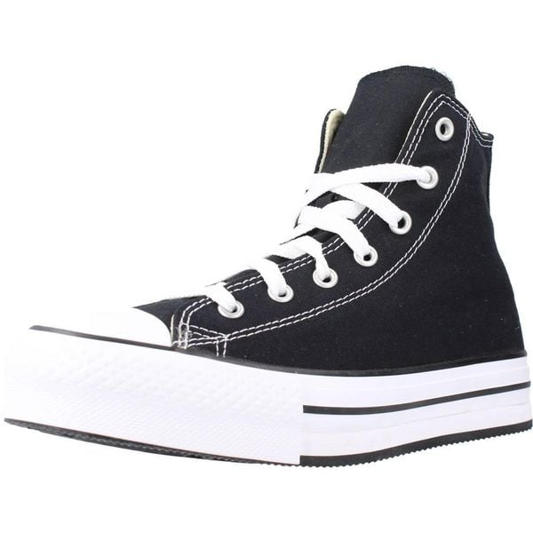 Buty CONVERSE CHUCK TAYLOR ALL STAR PLATFORM Czarny. Czarne buty trekkingowe Converse, bez wzorów, z materiału, bez zapięcia, na fitness i siłownię. Za 221.99 zł.