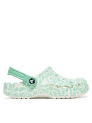 Crocs Klapki BAYA GRAPHIC CLOG 206230-3U3 Biały. Białe klapki Crocs, bez wzorów, z tworzywa sztucznego, bez obcasa, bez zapięcia. Za 219.99 zł.