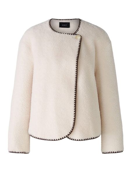 Oui Kurtka przejściowa w kolorze brązowo-kremowym rozmiar: 42. Brązowe kurtki Oui, bez wzorów, bez kaptura. Za 295.99 zł.