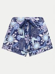 Hunkemöller Szorty piżamowe Lillies Garden 205109 Niebieski Regular Fit. Niebieskie piżamy Hunkemöller, xxs, bez wzorów, z wiskozy, bez kołnierzyka, bez ramiączek. Za 59.99 zł.