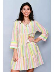 H.H.G. Sukienka ze wzorem rozmiar: L. Sukienki H.H.G., l, bez wzorów, z bawełny, bez kołnierzyka, bez ramiączek, mini, rozkloszowane. Za 41.49 zł.