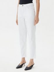 Fracomina Jeansy FP25SVD005W77001 Biały Carrot Fit. Białe jeansy Fracomina, bez wzorów, z bawełny. Za 249.99 zł.