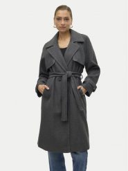 Vero Moda Płaszcz przejściowy Pop Miley 10319995 Szary Regular Fit. Szare płaszcze Vero Moda, s, bez wzorów, z syntetyku, bez kaptura. Za 179.99 zł.