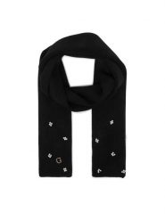 Guess Szalik AW5636 VIS03 Czarny. Czarne szaliki i kominy Guess, z aplikacjami, z wiskozy. Za 234.99 zł.