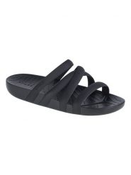 Crocs Klapki "Splash" w kolorze czarnym rozmiar: 34/35. Czarne klapki Crocs, bez wzorów, klasyczne, z otwartym noskiem, bez obcasa, bez zapięcia. Za 77.73 zł.