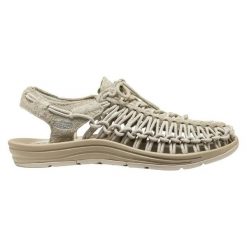 Sandały turystyczne Keen Uneek Lea Abbey. Szare sandały Keen, bez wzorów, eleganckie, bez obcasa, bez zapięcia. Za 580.00 zł.