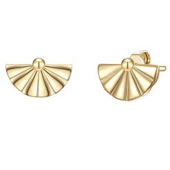 Lulu & Jane Kolczyki Wachlarze Mosiadz Żółte złoto 1 ct Damski. Żółte kolczyki Lulu & Jane, pozłacane. Za 79.99 zł.