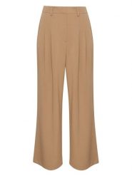 MOSS COPENHAGEN Spodnie w kolorze jasnobrązowym rozmiar: M. Brązowe spodnie materiałowe Moss Copenhagen, bez wzorów, z materiału. Za 136.13 zł.