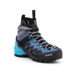 Buty trekkingowe damskie Salewa WS Wildfire Edge Mid Gtx. Czarne buty trekkingowe Salewa, z gumy, za kostkę, bez zapięcia. Za 1,125.00 zł.