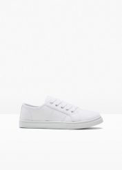 Sneakersy Pride. Białe buty sportowe lifestyle bonprix, z aplikacjami, sportowe, bez zapięcia. Za 79.99 zł.