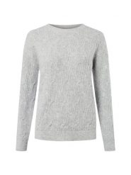 Vila Sweter - VILAssia Kobiety szary, L. Szare swetry Vila, l, bez wzorów, z materiału, bez ramiączek. Za 139.95 zł.