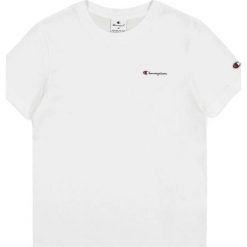 T-shirt Damski. Białe t-shirty Champion, bez wzorów, sportowe, bez kołnierzyka, bez ramiączek. Za 131.99 zł.