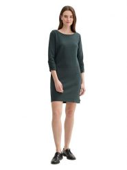 Tom Tailor Sukienka w kolorze ciemnozielonym rozmiar: L. Zielone sukienki Tom Tailor, na co dzień, l, bez wzorów, bez kołnierzyka, bez ramiączek, mini, proste. Za 127.95 zł.