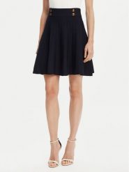 Guess Spódnica mini W5YD65 Z0130 Granatowy Regular Fit. Niebieskie spódnice Guess, xl, z aplikacjami, z wiskozy, mini. Za 479.99 zł.