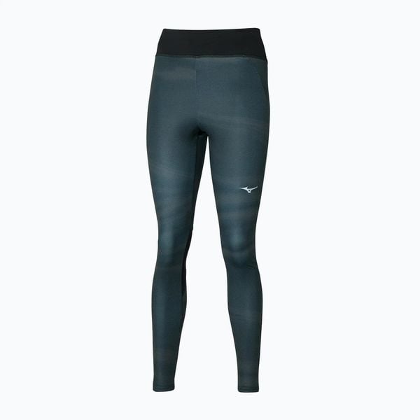 Legginsy damskie Mizuno Printed. Zielone legginsy Mizuno, bez wzorów, z elastanu, długie. Za 149.99 zł.
