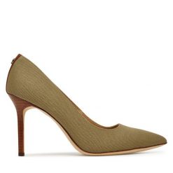 Szpilki LAUREN RALPH LAUREN. Zielone szpilki Lauren Ralph Lauren, bez wzorów, bez obcasa, na szpilce, bez zapięcia. Za 579.99 zł.