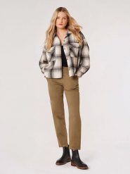 Apricot Kurtka koszulowa w kolorze beżowo-czarnym rozmiar: XL. Brązowe kurtki Apricot, xl, bez wzorów, bez kaptura. Za 118.56 zł.