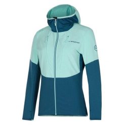 Damska kurtka narciarska z kapturem La Sportiva Session Tech. Niebieskie kurtki narciarskie La Sportiva, s, bez wzorów, z materiału, z kapturem, narciarskie. Za 710.00 zł.