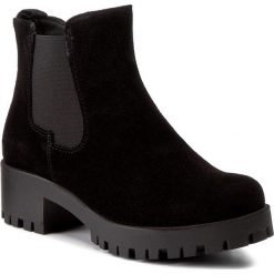 Botki TAMARIS - 1-25435-29 Black Uni 007. Czarne botki Tamaris, z polaru. W wyprzedaży za 219.00 zł.