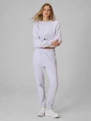 4F Spodnie dresowe joggery damskie - szare L. Szare spodnie dresowe 4f, bez wzorów, z dresówki. Za 129.99 zł.