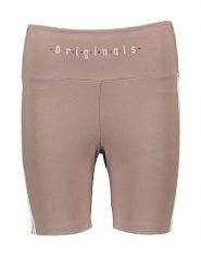 Adidas Szorty kolarskie w kolorze jasnobrązowym rozmiar: M. Brązowe szorty sportowe adidas, bez wzorów, z materiału, z podwyższonym stanem, rowerowe. Za 92.42 zł.