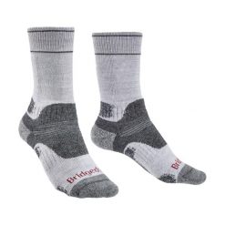 BRIDGEDALE Skarpety damskie HIKE MID MERINO E-S (35-37)-Szary. Szare skarpetki Bridgedale, bez wzorów, z elastanu. Za 75.50 zł.
