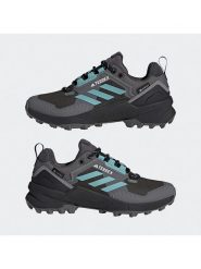 Adidas Buty turystyczne "Terrex Swift R3 GTX" w kolorze antracytowym rozmiar: 40. Czarne buty trekkingowe adidas, z gore-texu, bez zapięcia. Za 484.31 zł.