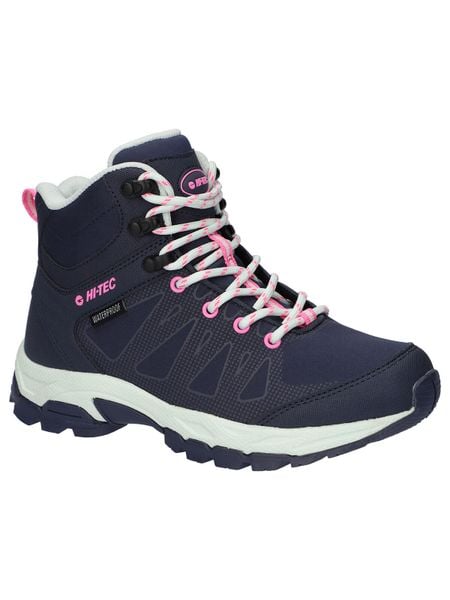 Buty trekkingowe damskie Hi-Tec Raven Mid Wp. Niebieskie buty trekkingowe Hi-tec, z materiału, bez zapięcia. Za 483.00 zł.