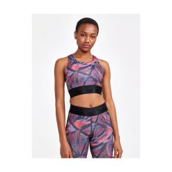 Damski tank top Craft Core Essence Sports. Czarne topy Craft, bez wzorów, klasyczne, bez kołnierzyka, bez ramiączek. Za 201.50 zł.