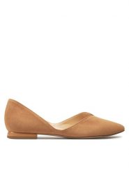 HÖGL Baleriny Basic 7-100012 Beżowy. Brązowe baleriny Högl, bez wzorów, ze skóry, bez obcasa, bez zapięcia. Za 599.99 zł.