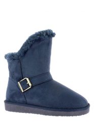 ISLAND BOOT Botki zimowe "Coral" w kolorze niebieskim rozmiar: 40. Niebieskie botki Island Boot, bez wzorów, z materiału, bez obcasa, bez zapięcia. Za 125.25 zł.