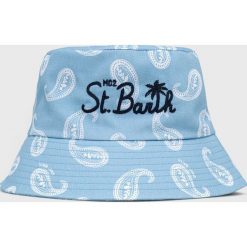 MC2 Saint Barth kapelusz bawełniany bawełniany. Niebieskie kapelusze MC2 SAINT BARTH, bez wzorów, z bawełny. W wyprzedaży za 249.99 zł.