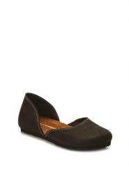 Comfortfusse Skórzane baleriny w kolorze czarnym rozmiar: 38. Czarne baleriny Comfortfüße, bez wzorów, z nubiku, z okrągłym noskiem, bez obcasa, bez zapięcia. Za 200.13 zł.