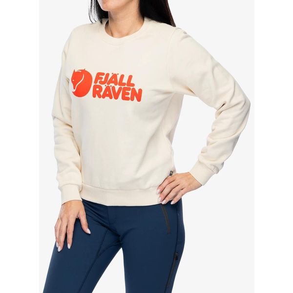Bluza damska Fjallraven Logo Sweater. Białe bluzy Fjällräven, s, bez wzorów, bez kaptura. Za 413.99 zł.