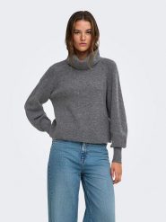ONLY Sweter w kolorze szarym rozmiar: S. Szare swetry ONLY, s, bez wzorów, bez ramiączek. Za 85.45 zł.