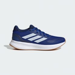 Buty Runfalcon 5. Białe buty do biegania adidas, bez wzorów, z gumy, bez zapięcia, do biegania. Za 164.99 zł.