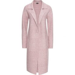 Płaszcz dzianinowy. Brązowe płaszcze bonprix, bez wzorów, z dzianiny, bez kaptura. Za 169.99 zł.
