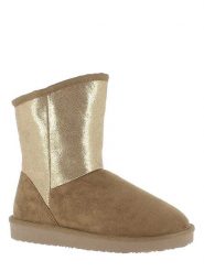 ISLAND BOOT Botki zimowe w kolorze jasnobrązowym rozmiar: 39. Brązowe botki Island Boot, bez wzorów, z materiału, bez obcasa, na platformie, bez zapięcia. Za 157.35 zł.