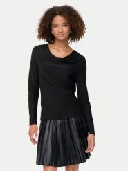 ONLY Bluzka Rich 15360265 Czarny Regular Fit. Czarne bluzki ONLY, xl, bez wzorów, z syntetyku, bez kołnierzyka, bez ramiączek. Za 119.99 zł.